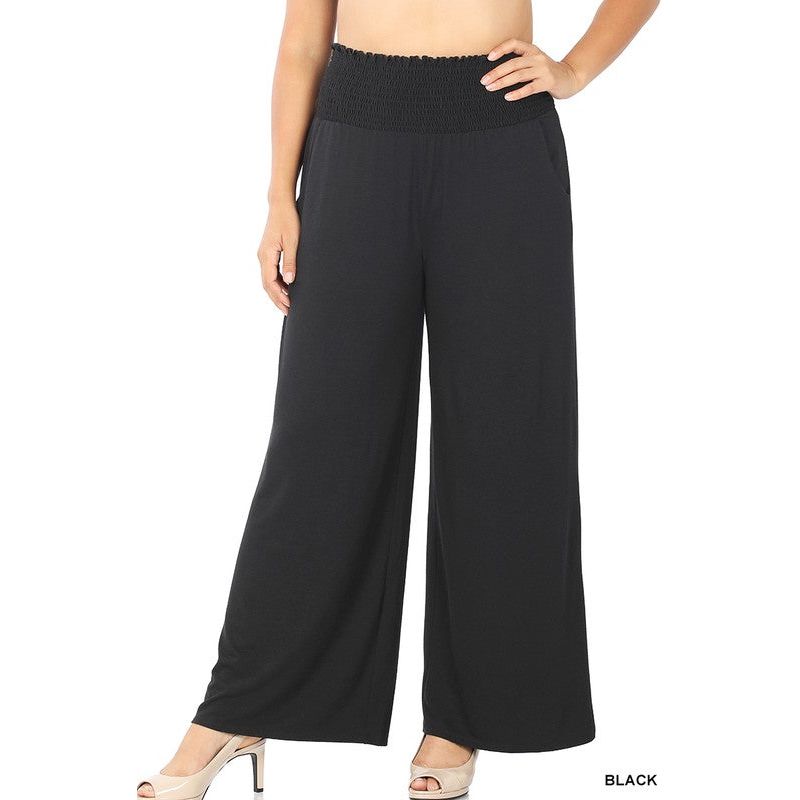 Smocked Plus Size Lounge Pants 2 Colors 25% off