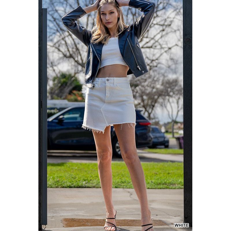 White jean skirt SALE