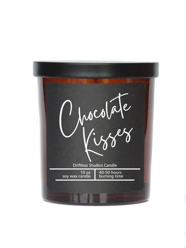 Chocolate Kisses Soy Valentines Day Candles - 10 oz Candle