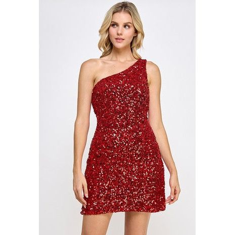 Lady in Red Sequin Dress ~ Now 40% off only small & Mediums left