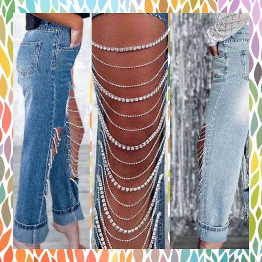 Peek a Boo Glam Jeans ( now 15% Off )