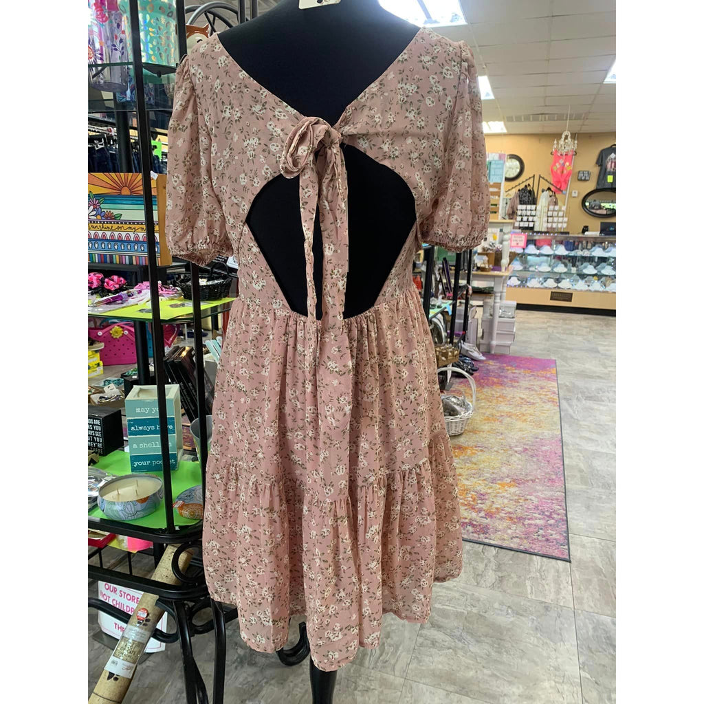 Ditsy Sweet Floral Dresses Sexy Back 2 Colors ~ Now 30% off
