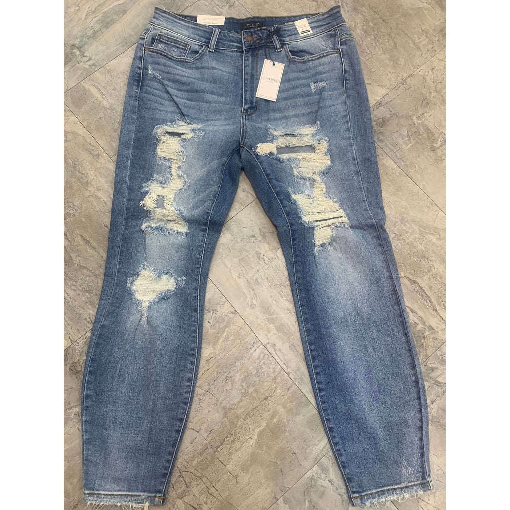 Judy Blue Boyfriend Destroyed 14W & 16w only All Jeans are 10% off ladies