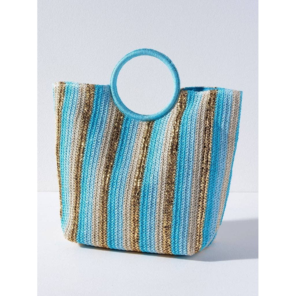 DELILAH TOTE: Turquoise