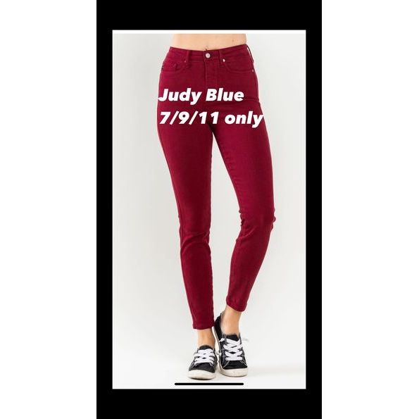 Judy Blue Scarlet Tummy control Skinny Now $55 !!