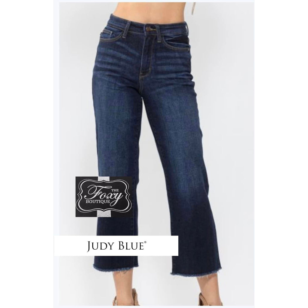 Judy Blue Dark Wide leg Capri ( This seasons new style )