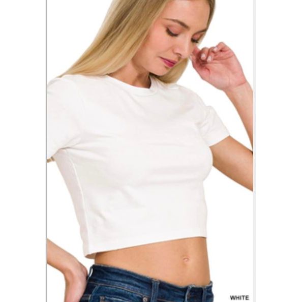 Cotton Crop tops Now 4  Colors Small ~ XL Now $8.99