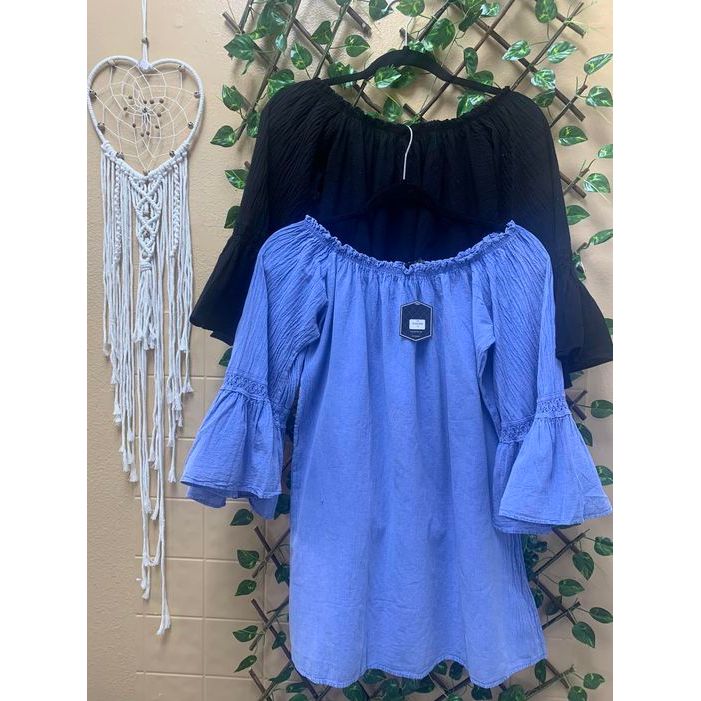 Ruffle sleeve Tunic Blouse