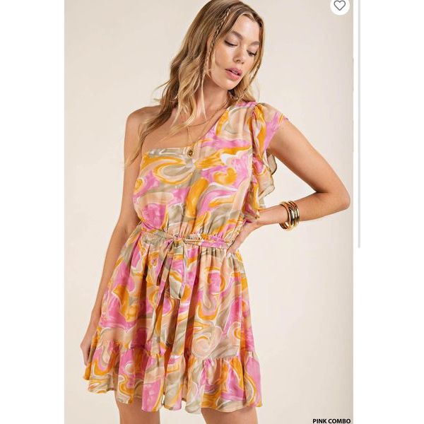 Chiffon Geo print Dress