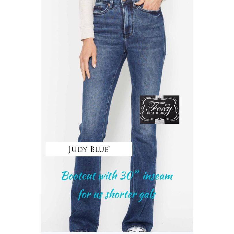 Judy Blue Med wash Tummy Control Short Inseam ~ Just Restocked 10/28