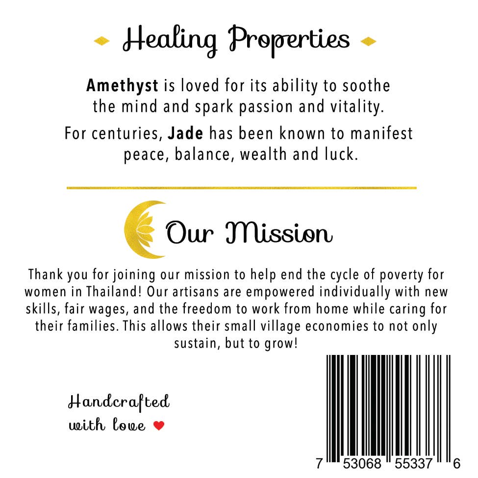 Vitality + Prosperity 4mm Healing Bracelet