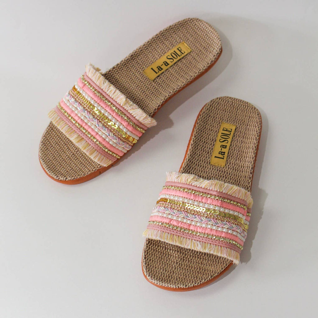 Boho Slides | Pink: