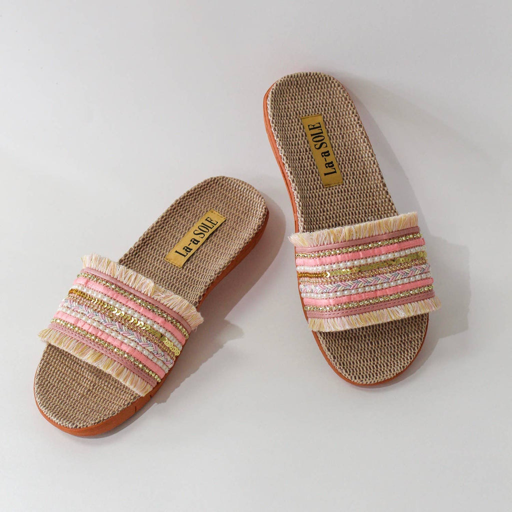 Boho Slides | Pink: