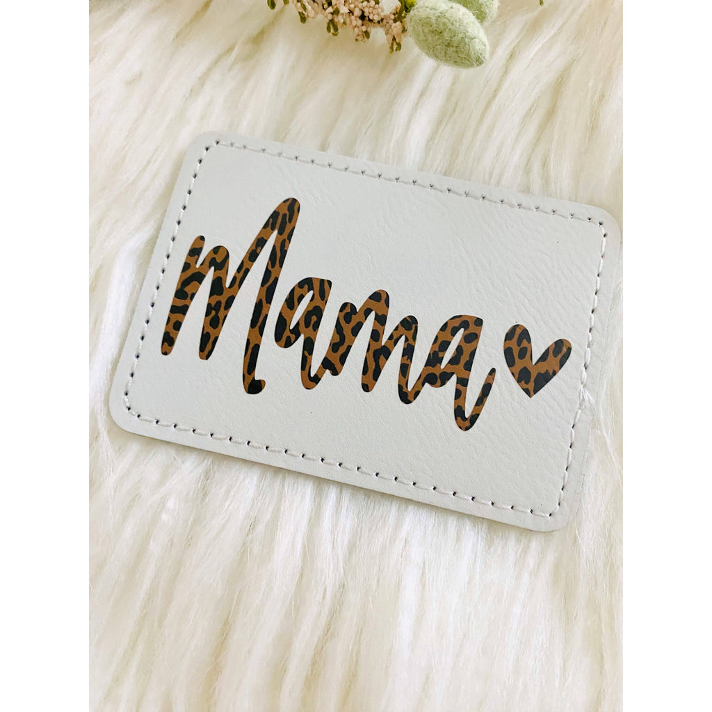 Mama leather patch