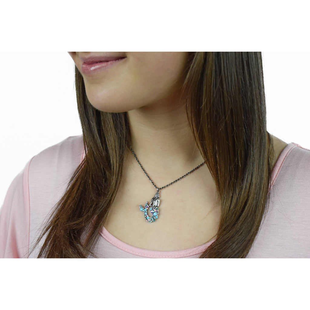 Believe  Crystal Mermaid Necklace