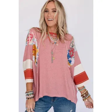 Boho Patch work tops 2 colors