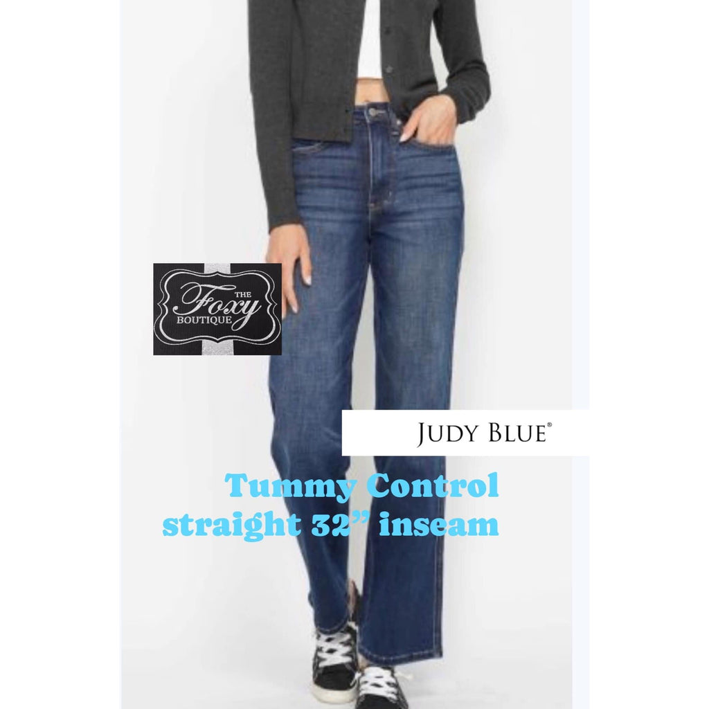 Judy Blue Tummy Control Dark straight