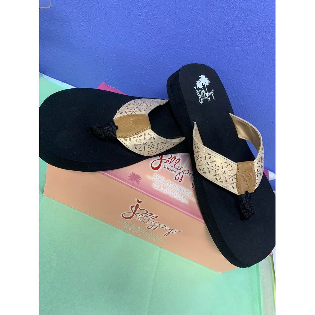 Jelly Pop Magnolia Rose Gold Flats Sizes 6-11