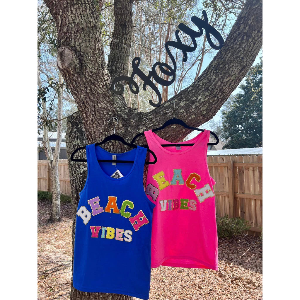 Beach Vibe Tanks 4 Colors Sizes Small ~ XL Now $20