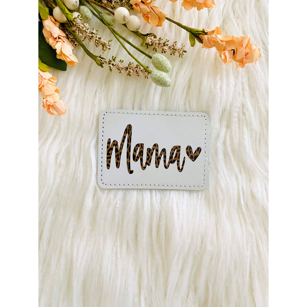 Mama leather patch