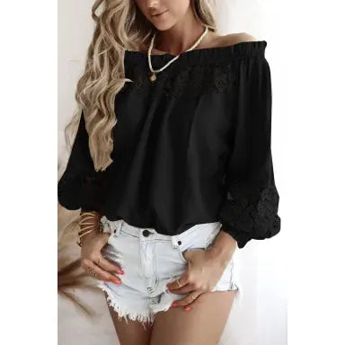 Midnight Lace Top  ( Small ~ 2XL ) Now 15% off