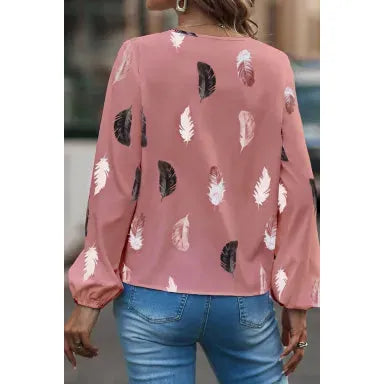 Coral Feathers Top 35% off