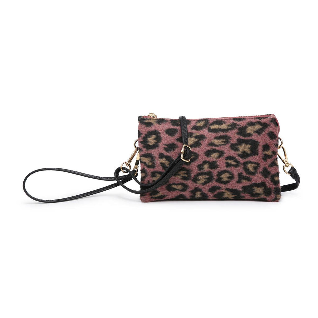Riley Soft Cheetah 3 Compartment Crossbody/Wristlet ( Now 20% off )